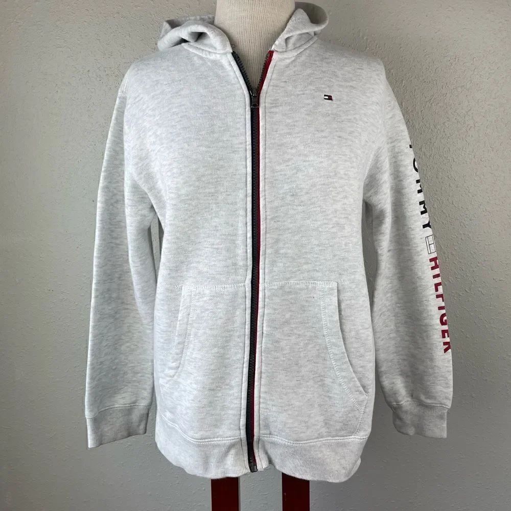Tommy Hilfiger Full Zip Hoodie Size L (16/18) EUC